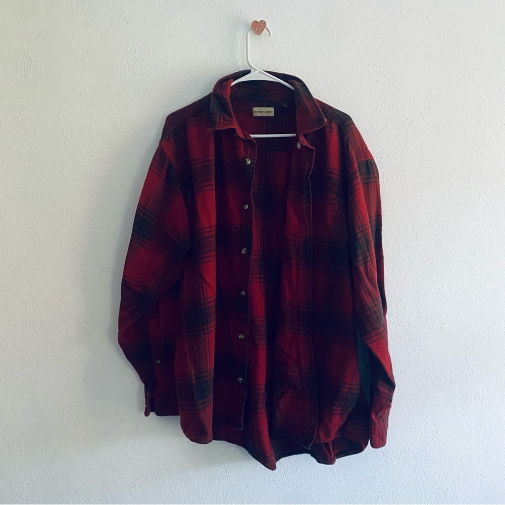 Hobbs Creek red plaid button down shirt